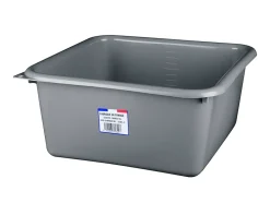 Bassine cuvette carrée 15L coloris gris charbon* Seau, Bassine, Récipient De Ménage