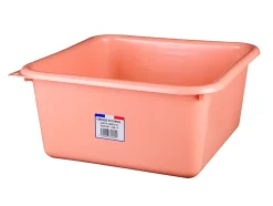 Bassine cuvette carrée 15L coloris pêche* Seau, Bassine, Récipient De Ménage