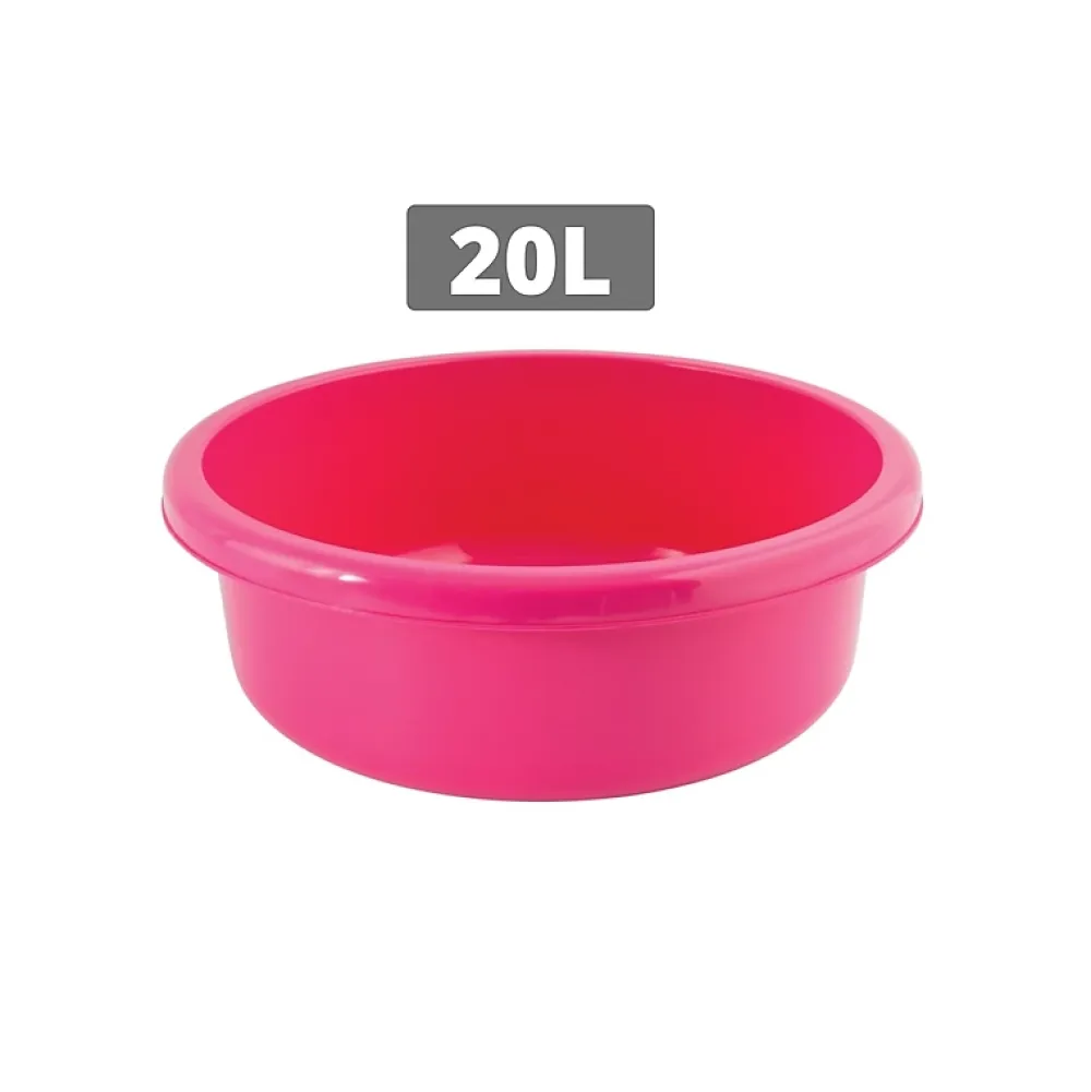 MSV Bassine de lavage ronde 20L Fuschia* Seau, Bassine, Récipient De Ménage