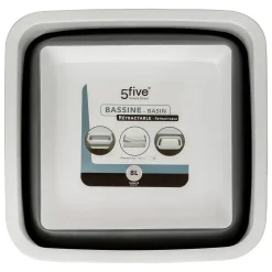 Bassine retractable 8L - Blanc Gris -><noscript><img width=