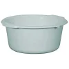 Aluminium Et Plastique Bassine ronde 14 L - D: 41 cm - H 17.5 cm - gris moucheté* Seau, Bassine, Récipient De Ménage