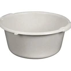 Aluminium Et Plastique Bassine ronde 14 L - D: 41 cm - H 17.5 cm - gris moucheté* Seau, Bassine, Récipient De Ménage