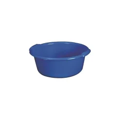 Aluminium Et Plastique Bassine ronde 20 L - D: 45 cm - H 20 cm - bleu* Seau, Bassine, Récipient De Ménage