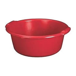 Aluminium Et Plastique Bassine ronde 20 L - D: 45 cm x 20 cm - rouge* Seau, Bassine, Récipient De Ménage