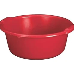 Aluminium Et Plastique Bassine ronde 20 L - D: 45 cm x 20 cm - rouge* Seau, Bassine, Récipient De Ménage