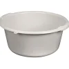Aluminium Et Plastique Bassine ronde 20 L - D: 45 cm x 20 cm - gris moucheté* Seau, Bassine, Récipient De Ménage