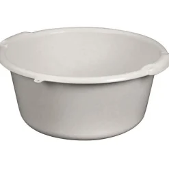 Aluminium Et Plastique Bassine ronde 20 L - D: 45 cm x 20 cm - gris moucheté* Seau, Bassine, Récipient De Ménage