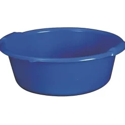 Aluminium Et Plastique Bassine ronde 11L - D: 36.5cm - H 14cm - bleu* Seau, Bassine, Récipient De Ménage