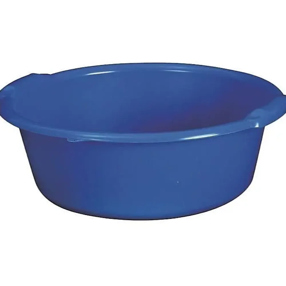 Aluminium Et Plastique Bassine ronde 11L - D: 36.5cm - H 14cm - bleu* Seau, Bassine, Récipient De Ménage