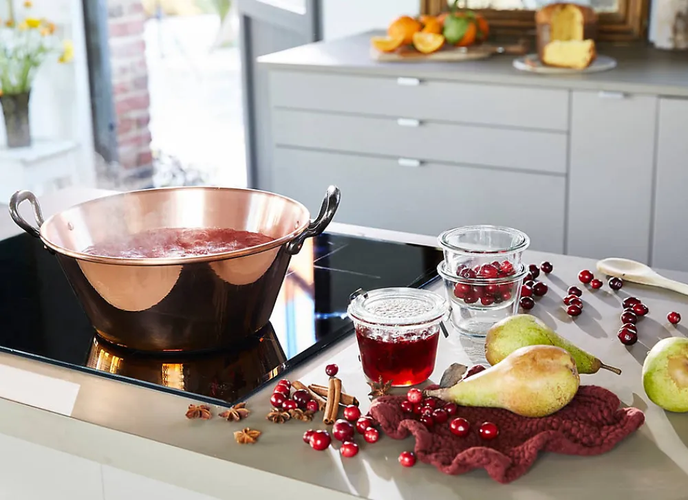 Bassine a confiture 26 cm cuivre 12/10eme anses fonte>Baumalu Discount
