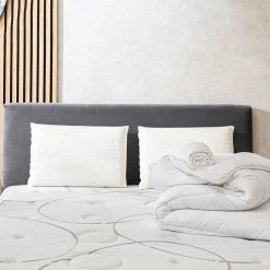 LITERIE Pack 3.0 140x200 cm Matelas Ressorts + Sommier Bois + Accessoires><noscript><img data-lazyloaded=