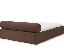Lisa Design Billy - lit coffre - 140x190 cm - en tissu texturé - sommier inclus -* Lit Coffre