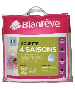 Couette 4 saisons - 140 x 200 cm - Blanc>Blanreve