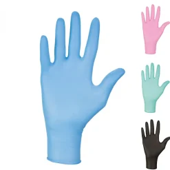 Boite de 100 gants en nitrile jetables - non poudrés - Taille XL - Bleu ->Vivezen