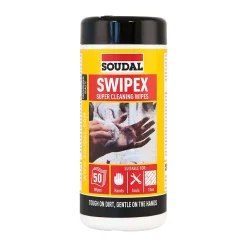 Boite de 50 lingettes nettoyantes Swipex>Soudal New