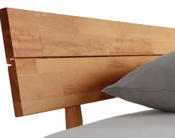 Lisa Design Bonnie - cadre de lit - 140x200 cm - chêne massif -* Lit Double