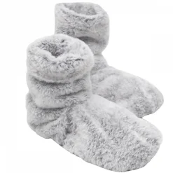Boots, bottes, chaussons chauffants micro ondes déhoussables - Du 36 au 43 - Gris clair ->Vivezen Outlet