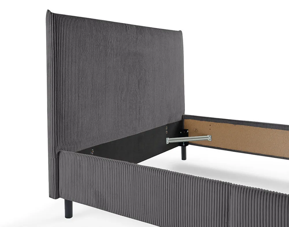 Botticelli - cadre de lit - 160x200 - en velours côtelé ->Best Mobilier Discount