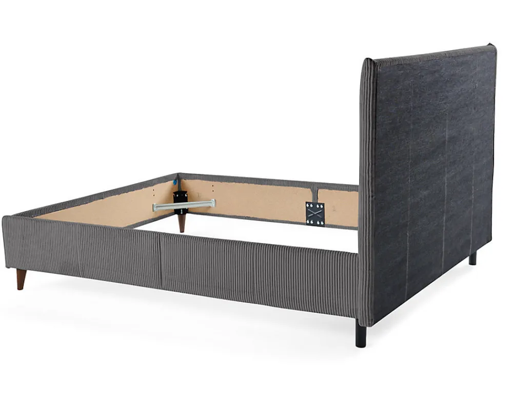 Botticelli - cadre de lit - 160x200 - en velours côtelé ->Best Mobilier Discount