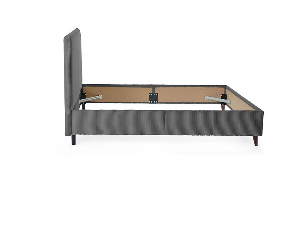 Botticelli - cadre de lit - 160x200 - en velours côtelé ->Best Mobilier Discount