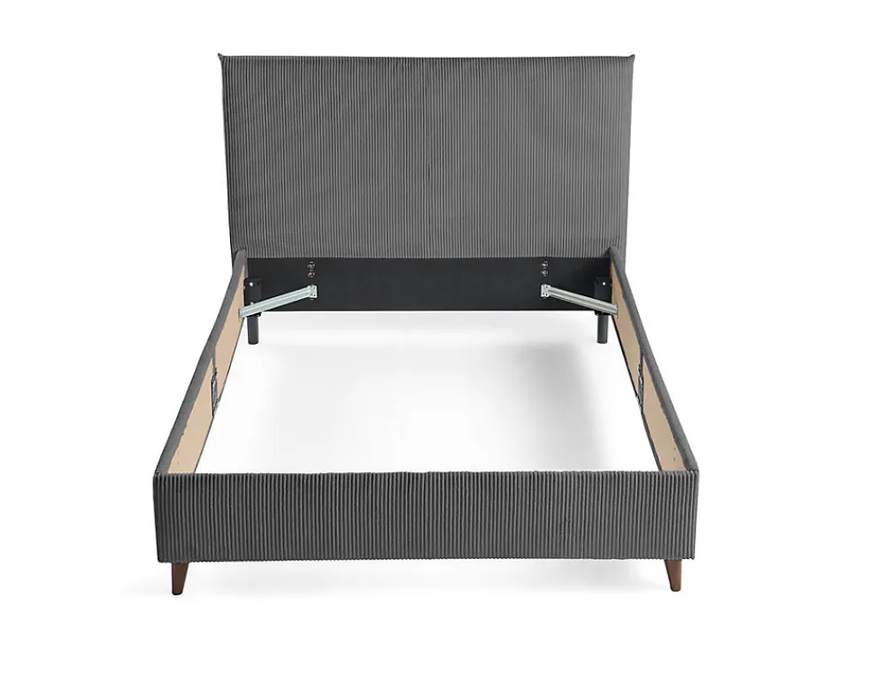 Botticelli - cadre de lit - 160x200 - en velours côtelé ->Best Mobilier Discount