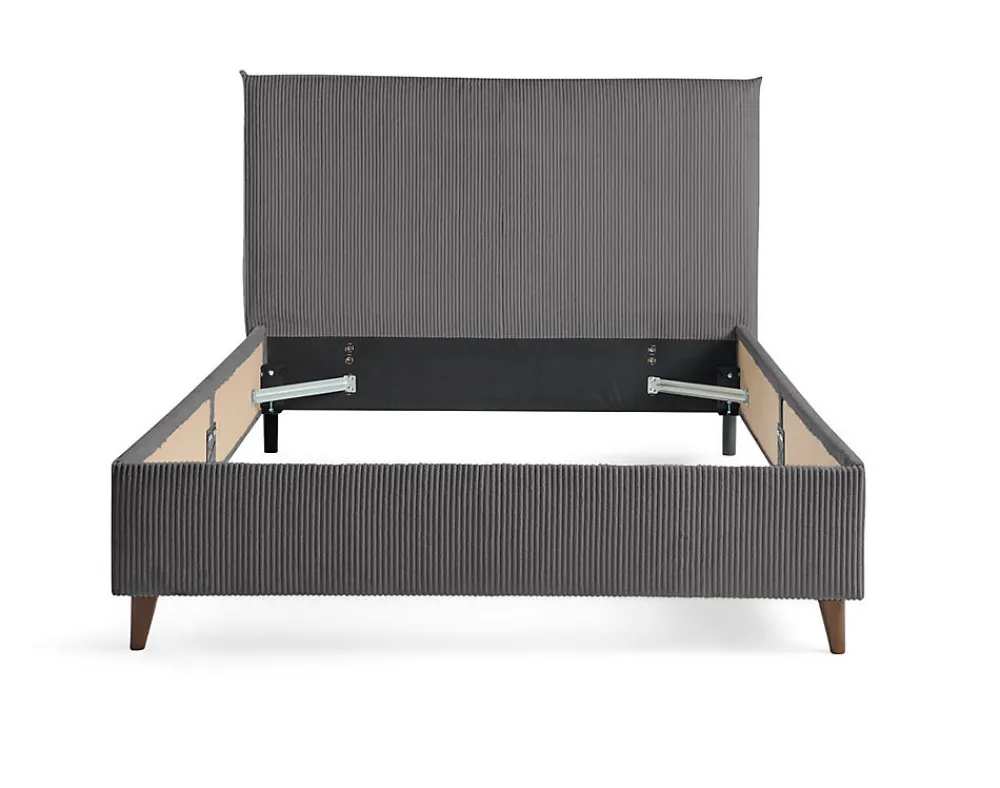 Botticelli - cadre de lit - 160x200 - en velours côtelé ->Best Mobilier Discount