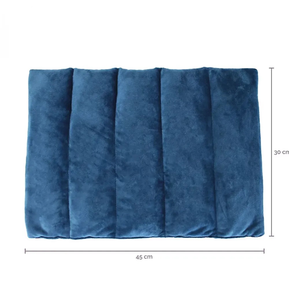 Vivezen Bouillotte, coussin chauffant 45 x 30 cm pour le dos ou autres parties du corps - Bleu -* Couverture