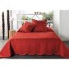 Boutis contemporain terre cuite - 250x260cm - Rouille>Linder Clearance