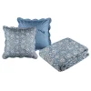 Lovely Casa Boutis 260x240 avec 2 taies et sac Julianne bleu* Boutis, Couvre-Lit, Édredon