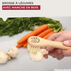 Brosse à légumes en bois Wood Edition>Fackelmann New