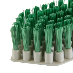 Brosse à récurer flexible poils rigide blanc l.7cm><noscript><img width=