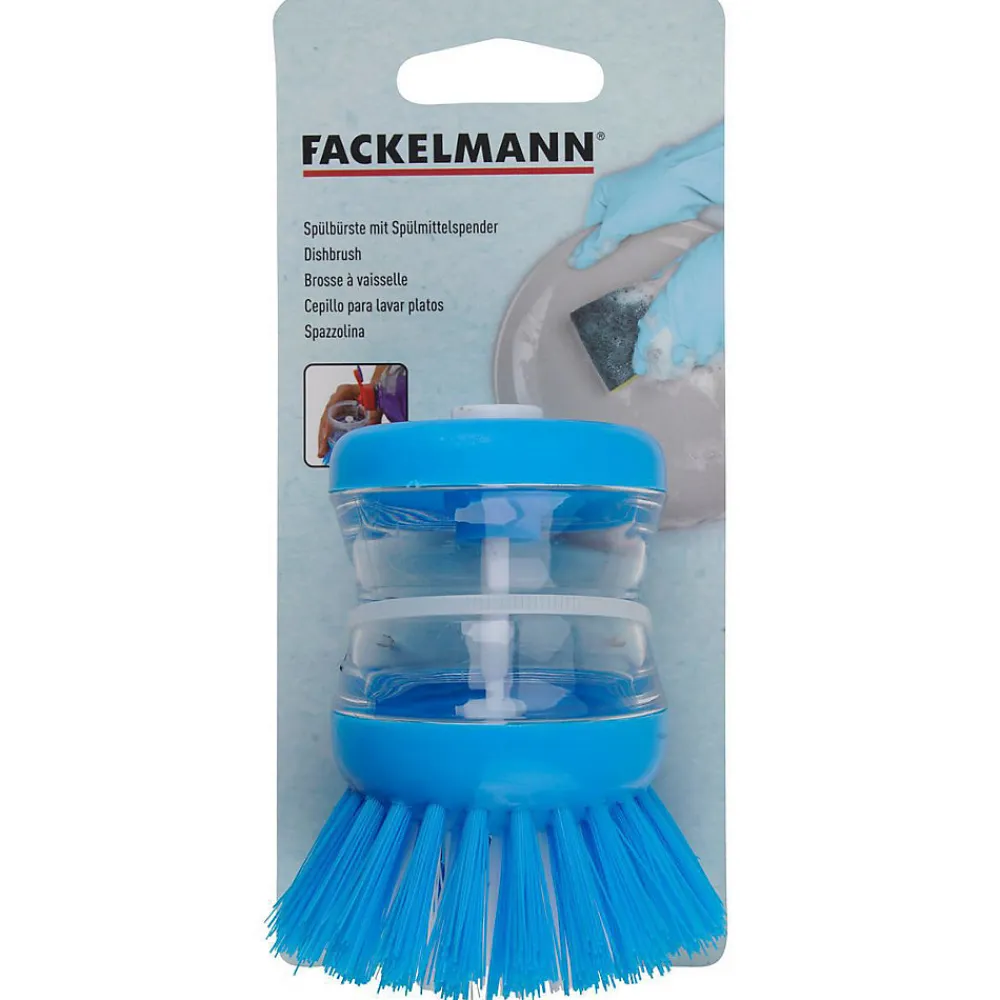Brosse à vaisselle avec réservoir pour liquide vaisselle Tecno>Fackelmann New