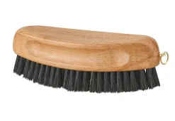 Brosse navette en soie noir manche bois>Gerlon Discount