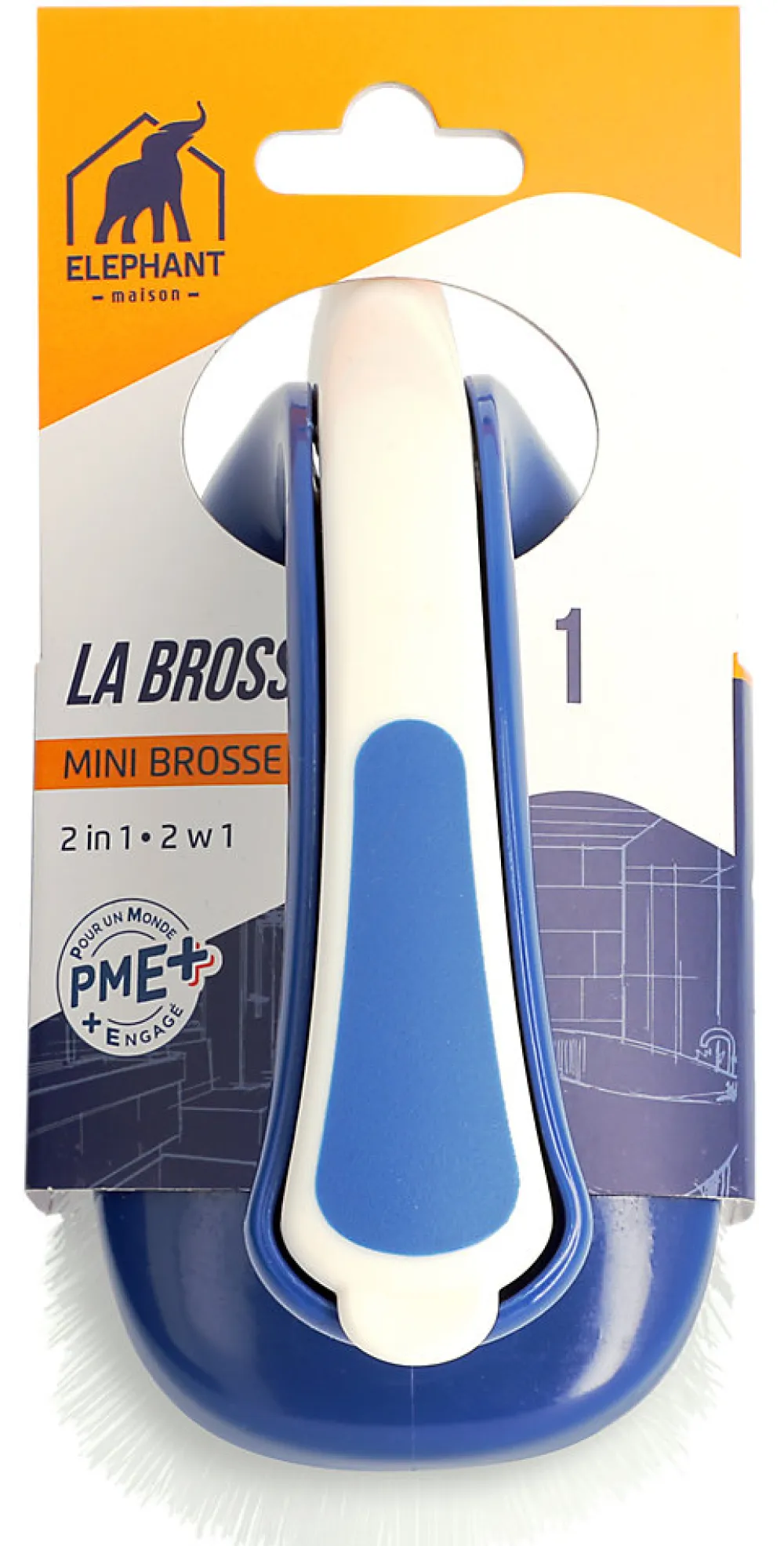 Brosse nettoyante fer à repasser 2 en 1>Elephant New
