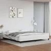 Cadre de lit avec tête de lit sans matelas blanc 200x200 cm>Vidaxl Hot