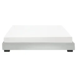Corium Cadre de Lit Double Masari Rembourré avec Similicuir Blanc 200 x 140 cm* Lit Double