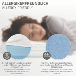 Ml-Design Cadre de lit en acier anthracite 90x200 cm avec sommier à lattes matelas H16 cm* Sommier