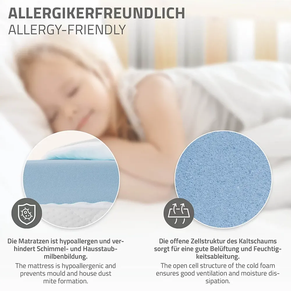 Ml-Design Cadre de lit en acier pour chambre à coucher + sommier à lattes matelas 90x200cm* Sommier