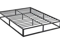 Cadre de lit en métal 160 x 200 cm - Noir>Habitat Et Jardin