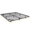 Teeno Cadre de lit métallique à LED (140 x200 cm) + ensemble matelas en mousse à mémoire de forme de 17cm d'épaisseur* Ensemble Sommier Et Matelas