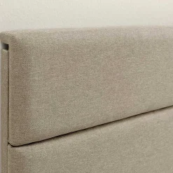 Cadre de lit plateforme Aroma capitonné 30 cm, 150x190 cm, Beige><noscript><img data-lazyloaded=