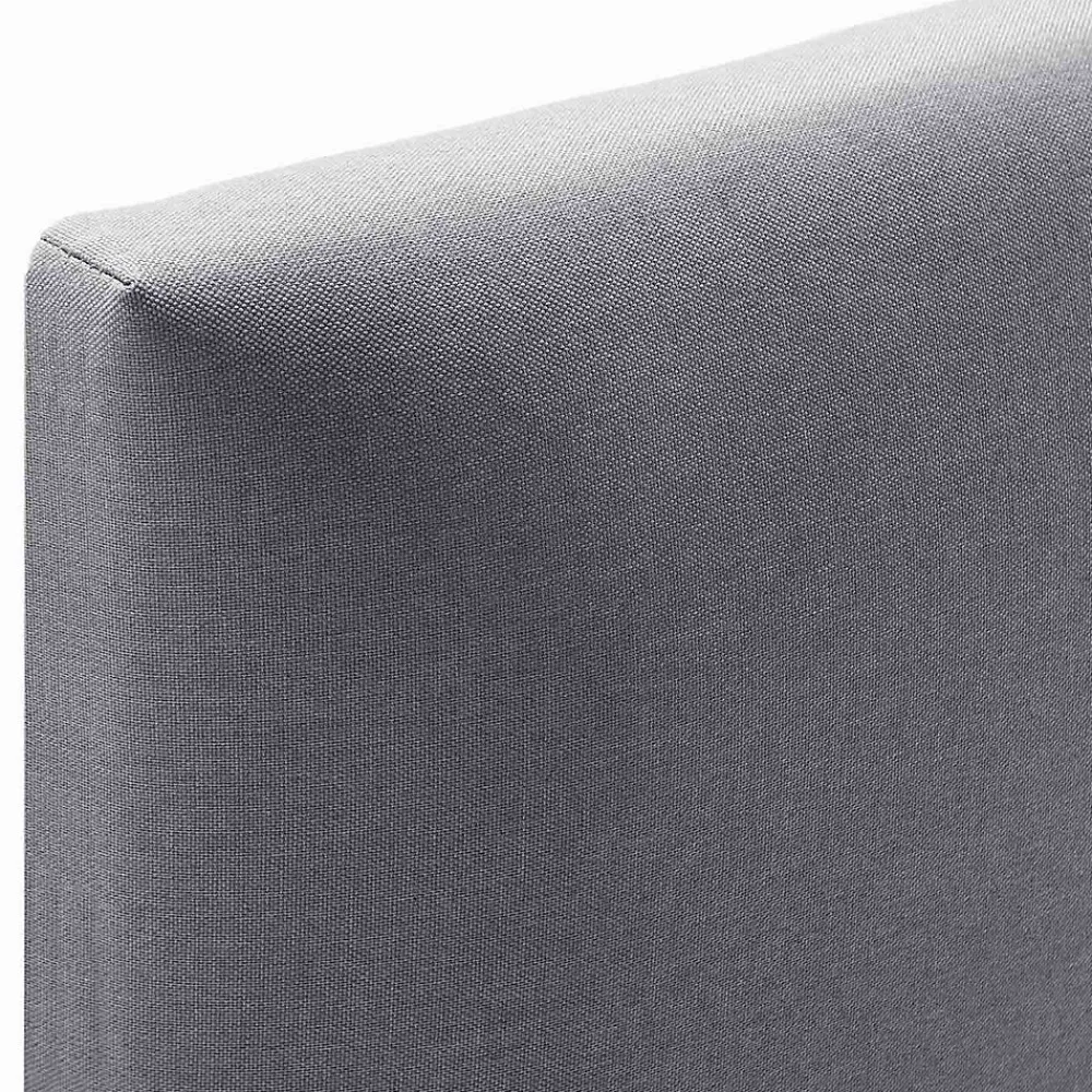 Vs Venta-Stock Cadre de lit rembourré Lauren 30 cm, 90 x 190 cm, Gris foncé* Sommier