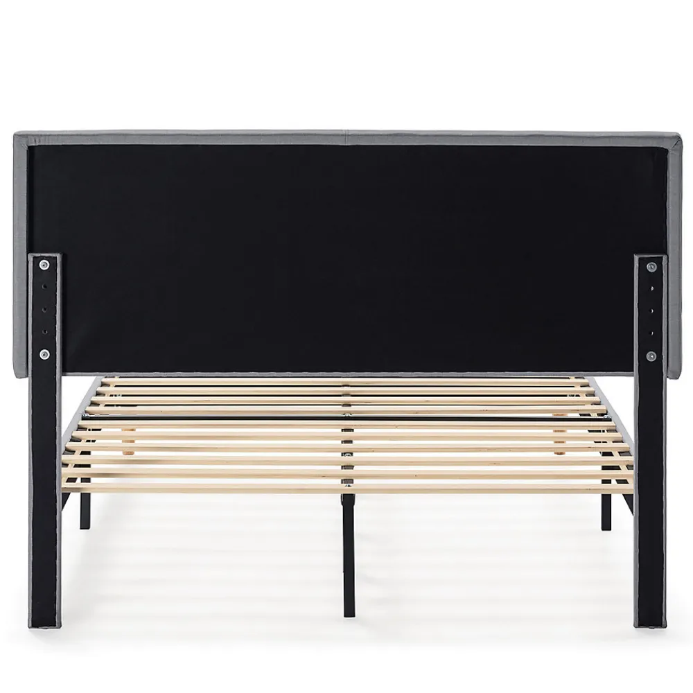 Cadre de lit rembourré Lauren 30 cm, 90 x 190 cm, Gris clair>Vs Venta-Stock Clearance