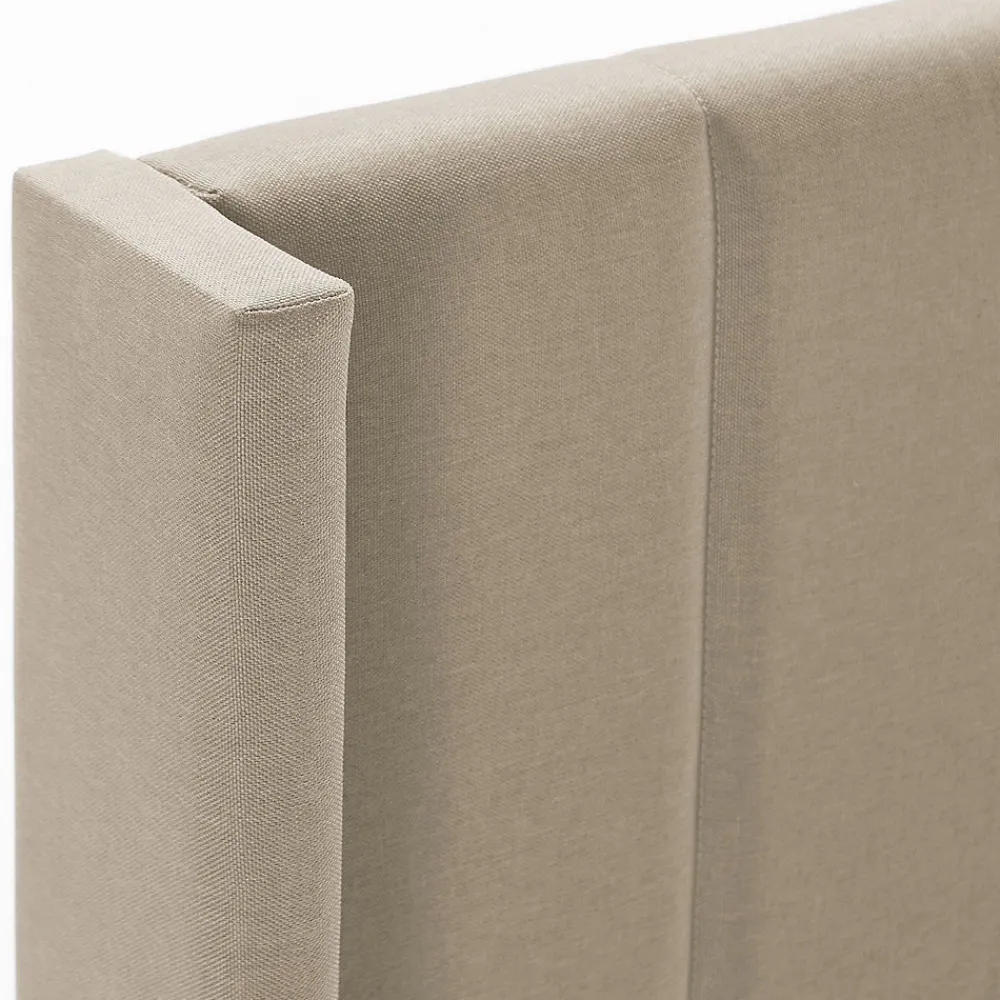 Cadre de lit rembourré Noelia 30 cm, 90x190 cm, Beige>Vs Venta-Stock Discount