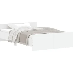 Cadre de lit sans matelas blanc 120x190 cm>Vidaxl Online