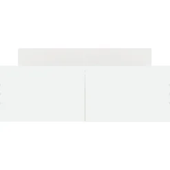 Cadre de lit sans matelas blanc 120x190 cm><noscript><img width=