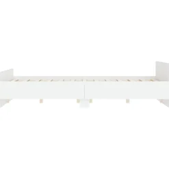 Cadre de lit sans matelas blanc 120x190 cm><noscript><img width=