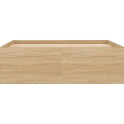 Vidaxl Cadre de lit sans matelas chêne sonoma 120x190 cm* Sommier
