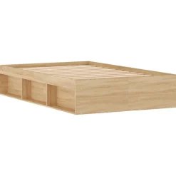 Vidaxl Cadre de lit sans matelas chêne sonoma 120x190 cm* Sommier