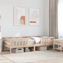 Cadre de lit sans matelas 90x190 cm bois de pin massif>Vidaxl Best